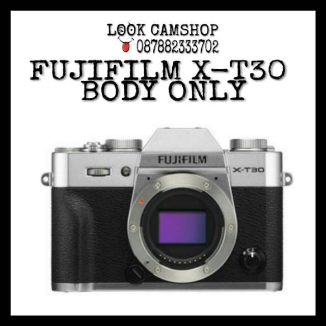 KAMERA MIRRORLESS FUJIFILM X-T30 XT 30 FUJI XT30 - BO BODY ONLY - SILVER