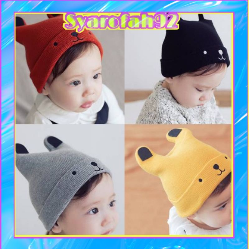 Topi bayi // Topi kupluk bayi Rajut