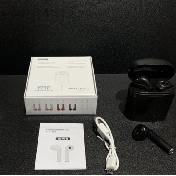 ✦ Headset Bluetooth I7S TWS 5.0 Twin Headset Bluetooth True Wireless untuk Android iOS Ori ☜