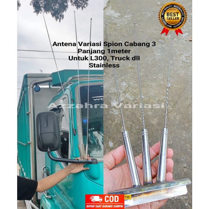 [COD] ANTENA VARIASI CABANG 3 PANJANG 1METER UNTUK SPION TRUCK L300 DLL, ANTENA VARIASI UNTUK MOBIL 