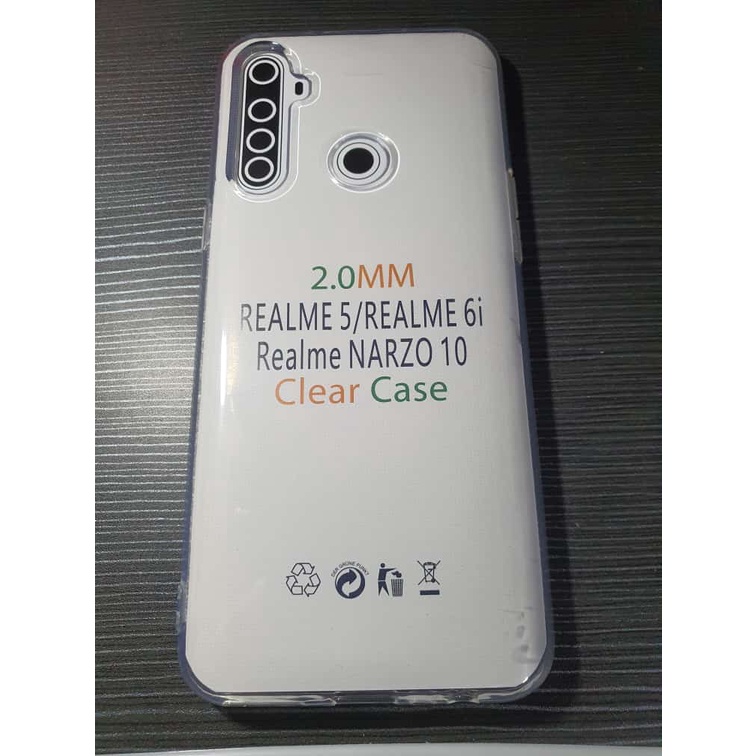 LAVE - Clear Case | Case Bening Tebal RealMe 5/RealMe 6i/RealMe Narzo 10 2.0MM