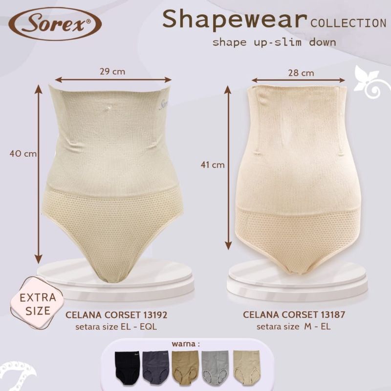 SOREX Celana Corset Pelangsing SUPER JUMBO 13192 Slimming Corset EXTRA SIZE Collection