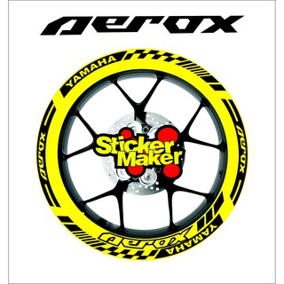  list  velg sticker cutting yamaha aerox  stiker felk 1set 