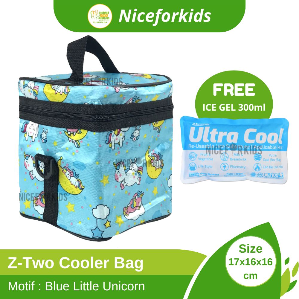 cooler bag Z-TWO Tas Pendingin ASI Free Ultra Cool Ice Gel Sachet / Cool Bag Penyimpan ASI