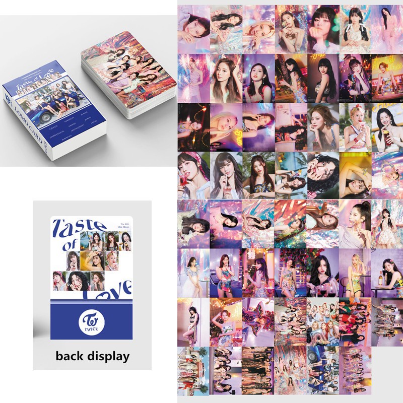 55pcs/box TWICE photocards 2022 TWICE4 The Feels Formula of Love Taste of Love Lomo Card HD Photo Card