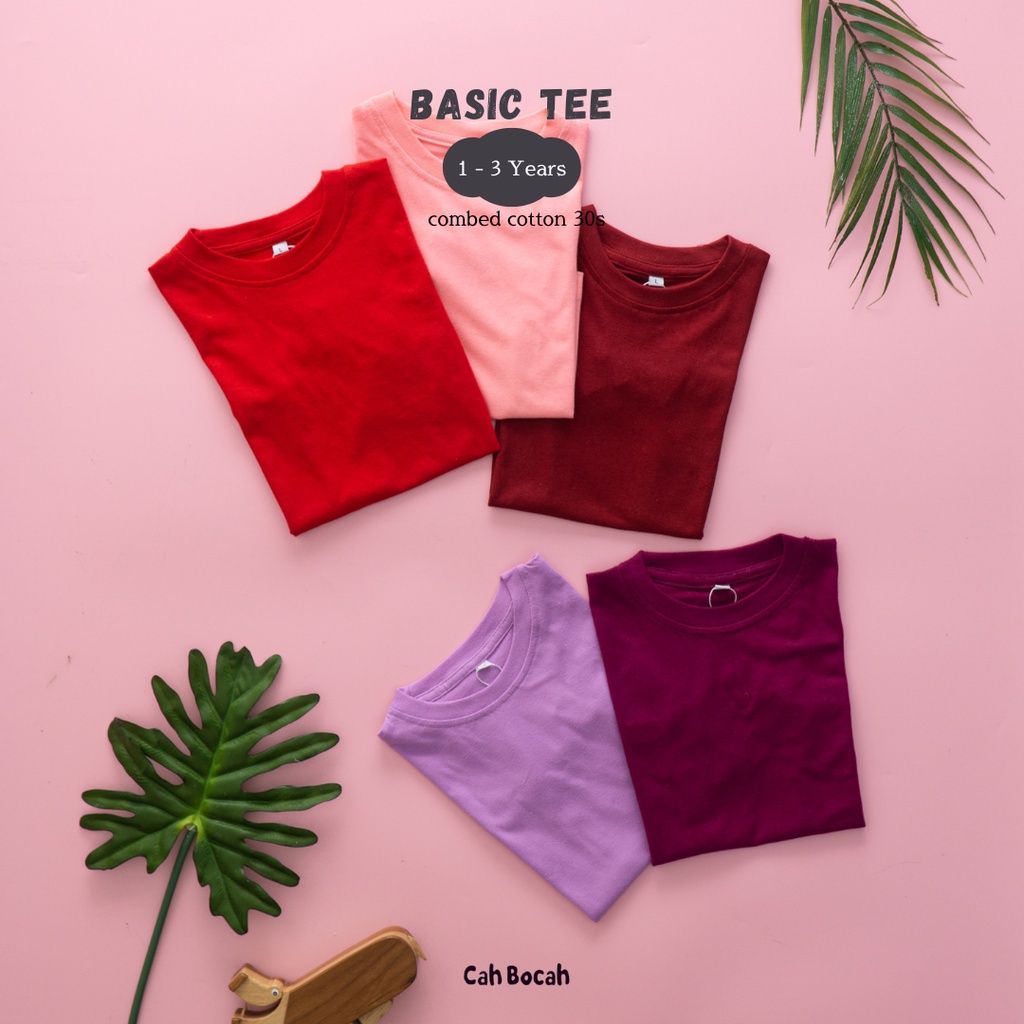 Cah Bocah Basic Tee Unisex  6 - 36 Bulan