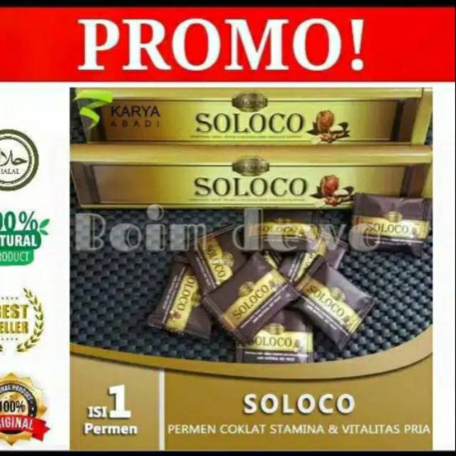 Soloco Original 100% Berhologram - Permen soloco candy