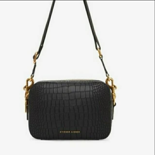 Etienne Aigner Croco Camera Bag