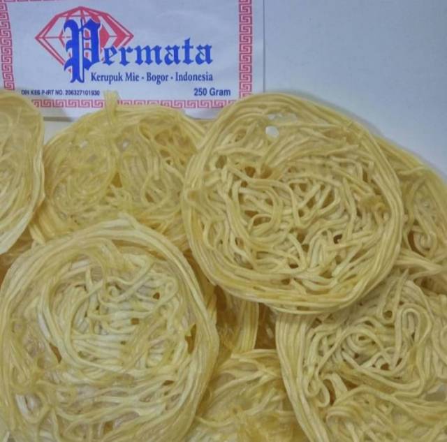 

Kerupuk mie mentah permata