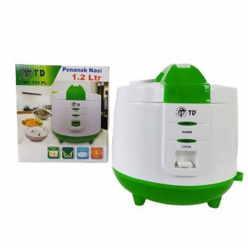 Penanak Nasi / Magic Com TD Murah MC-102PL 1.2L