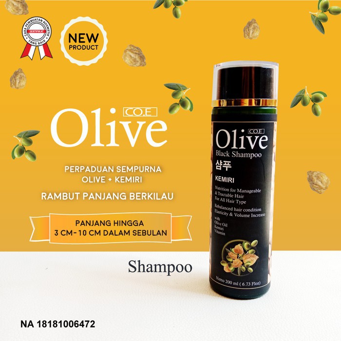 [ORI] SYB OLIVE SHAMPO Co.E Kemiri AMPUH Memperbaiki Rambut Rontok dan Lepek 100% ASLI  l BPOM