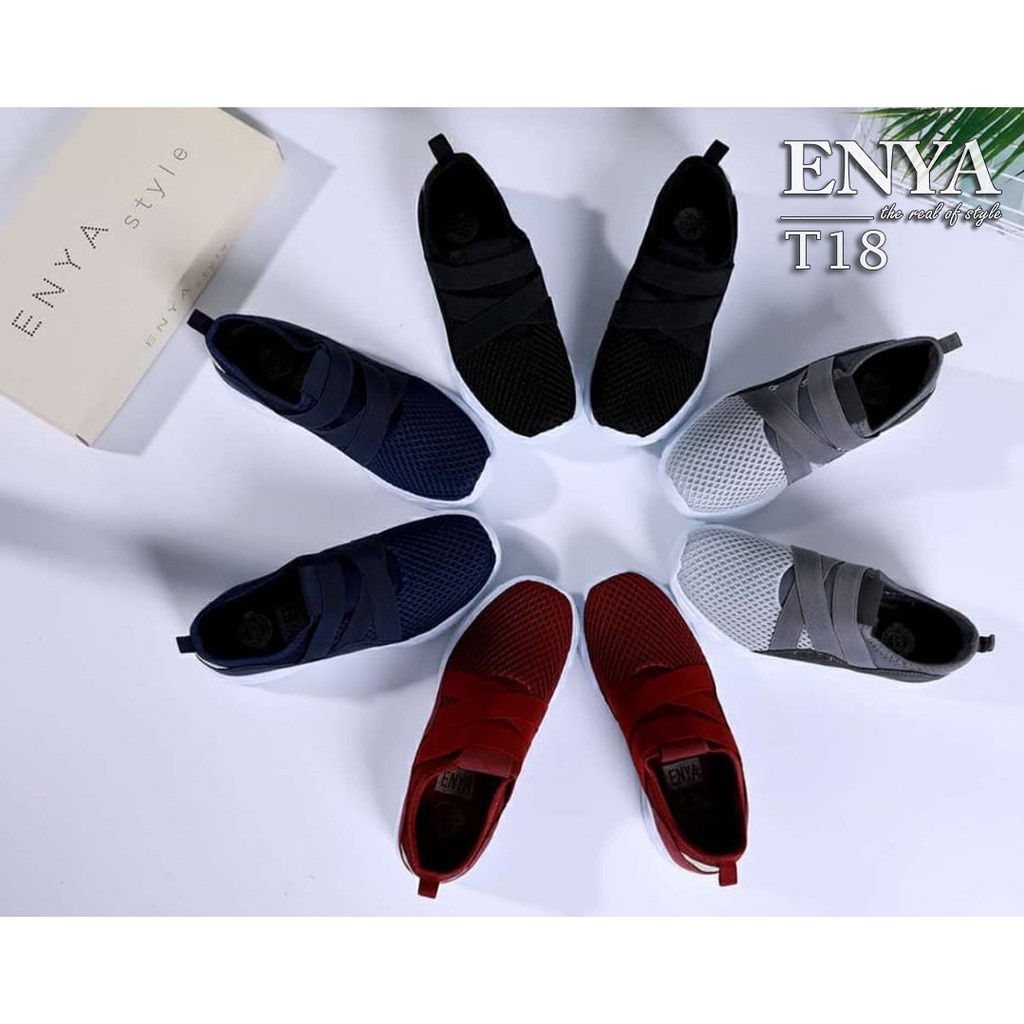 ENYA Cristine Linea Women's Sneakers Shoes Material Canvas Insole Rubber Kode T 18E / T18E