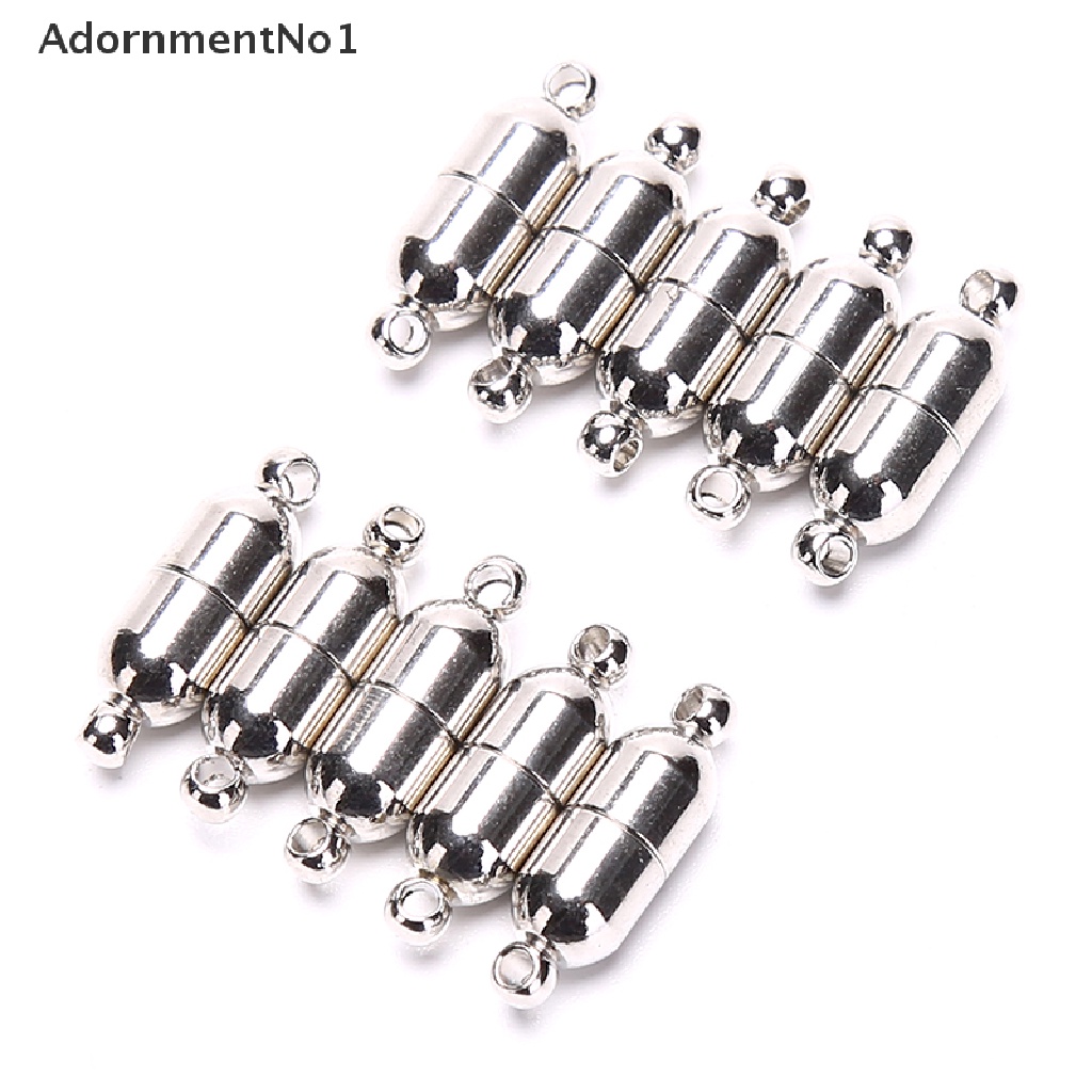 (AdornmentNo1) 10pcs Gesper Magnetik 6x18mm Untuk Membuat Perhiasan Kalung / Gelang DIY