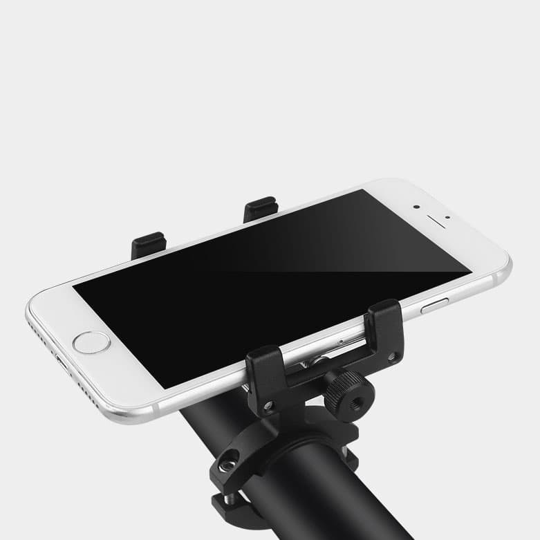 Holder HP Smartphone bracket mount Stang sepeda / motor Alloy metal adjustable handlebar mount GPS