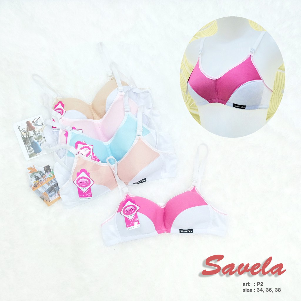 SAVELA | Sport Bra / BH Sport / BUSA TIPIS TANPA KAWAT/ art SVL P2