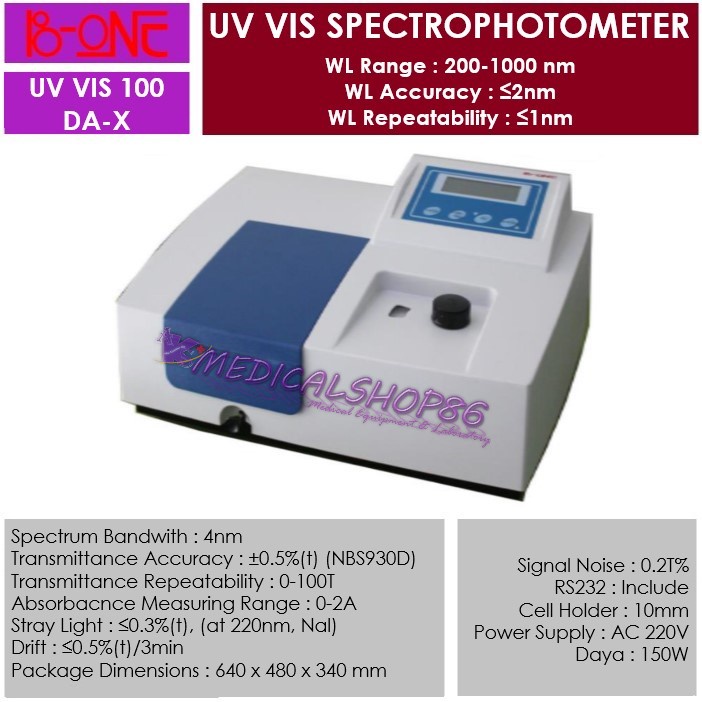 Jual UV-VIS100DA-X Spectrophotometer UV-VIS. B-ONE | Shopee Indonesia