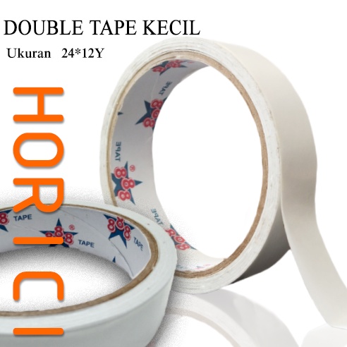 FULL Double Tape 24mm*12Y 12mm*12Y Tisue 888 tape Isolasi double tape