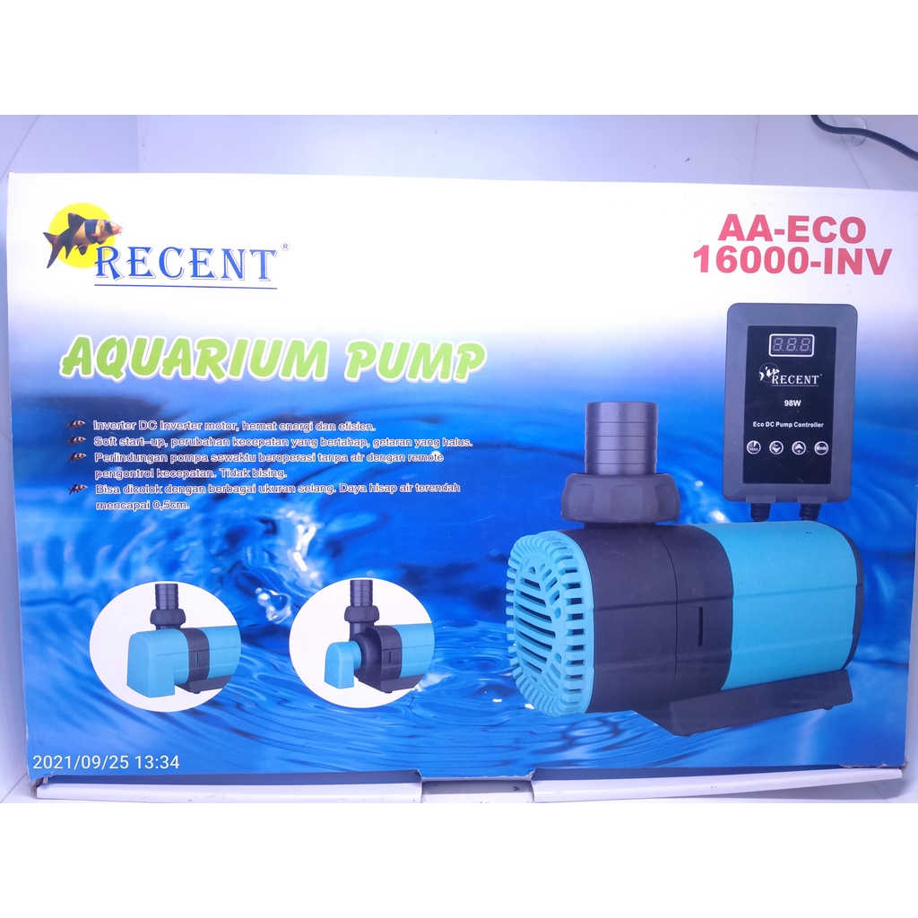 POMPA KOLAM CELUP INVERTER RECENT AA ECO 16000 INV LOW WATT