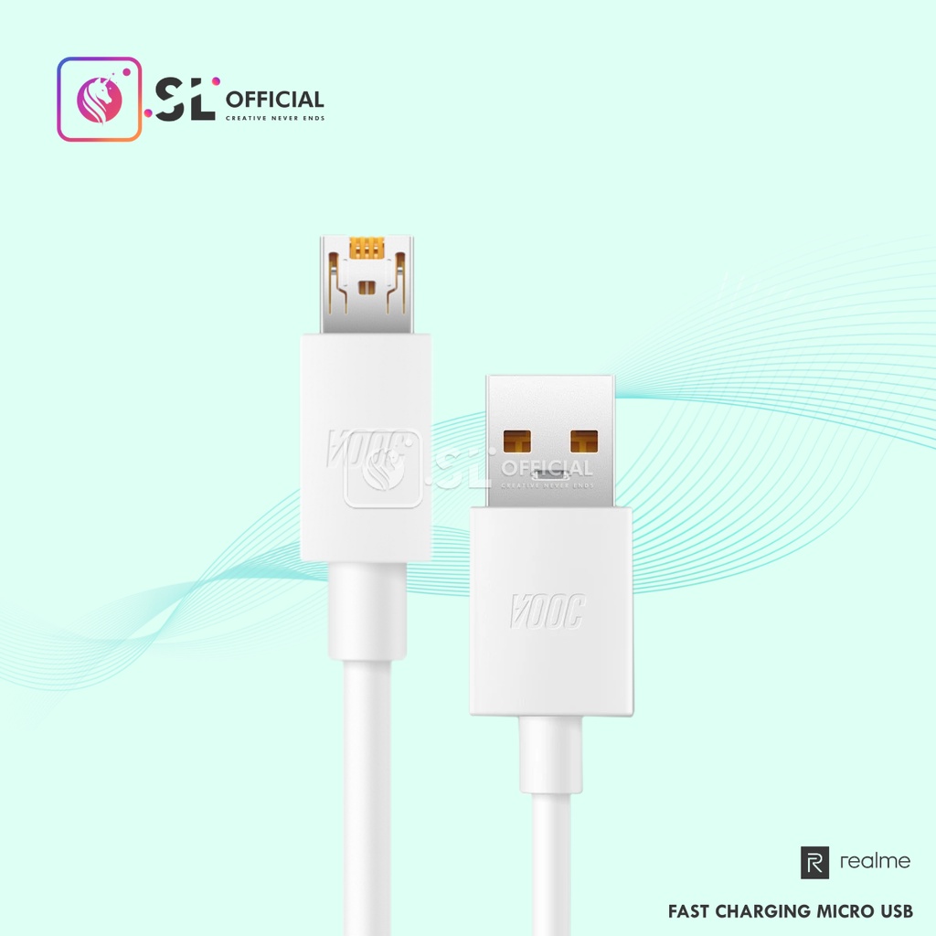 Kabel Data Realme Micro USB &amp; Type C Fast Charging Original