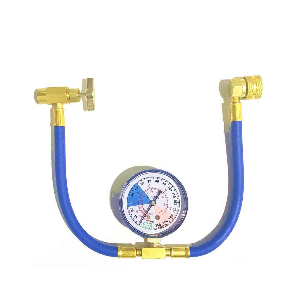 Populer Selang Charge Refrigerant Universal A/C Recharge Measuring Kit Aksesoris Mobil Suku Cadang Pengganti Otomatis Dengan Pengukur