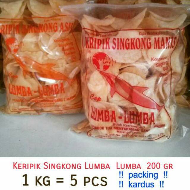 Jual Keripik Kripik Singkong Lumba Lumba 200gr Shopee Indonesia