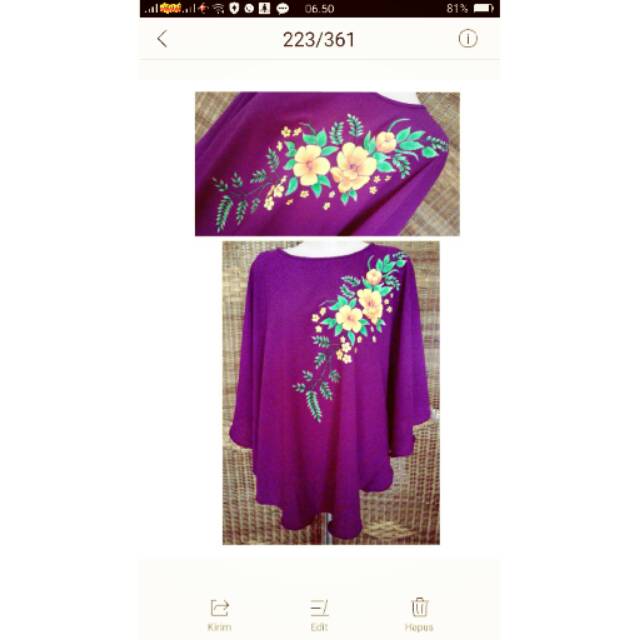 

Blouse Cantik "Lukis" handmade