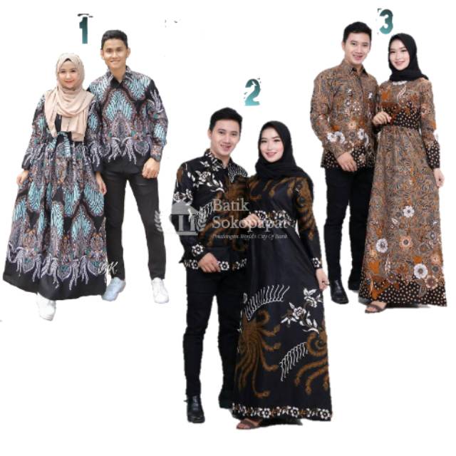 Maura Couple - Sania Ruffle Batik Couple Ori Ndoro Jowi DNT Garansi Termurah Shopee