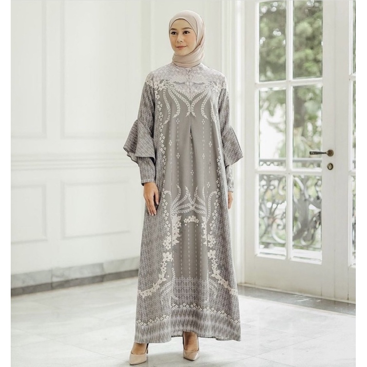 Geulis Gaudy Dress Taupe - Dekap series