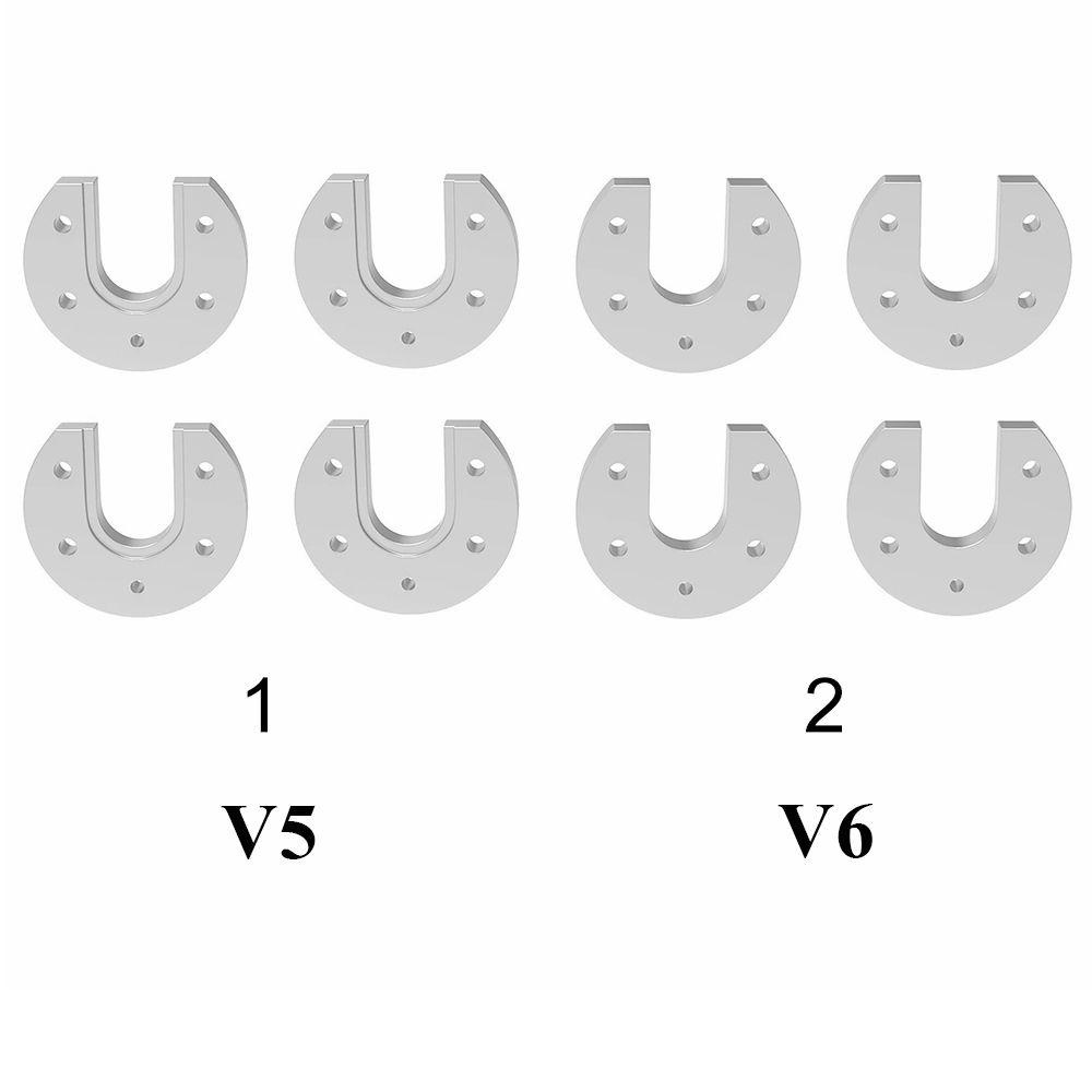 Preva 4Pcs Hotend Mount Plate Aksesoris Printer 3D Profesional Untuk E3D V5/V6