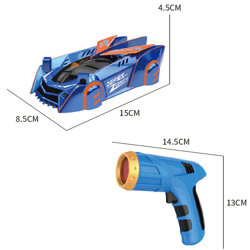 Mainan Anak Mobil Laser Anti Gravitasi Panjat Dinding RC Remote Control Follow By Laser Wall Climbing Car