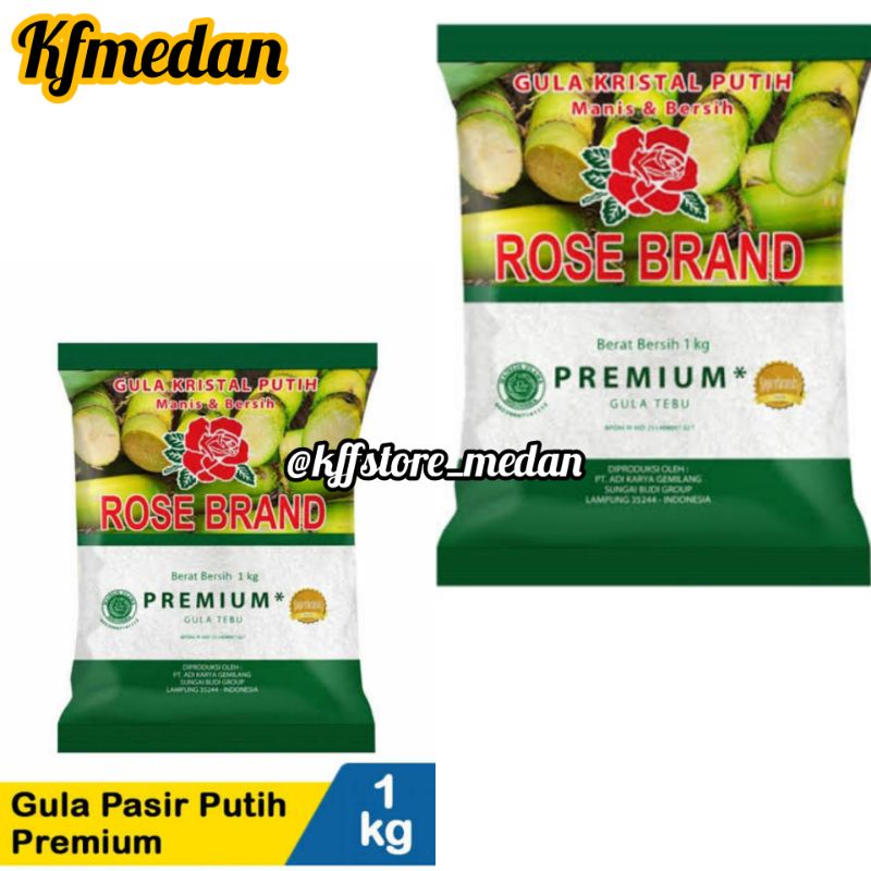 

ROSE BRAND Gula Tebu Premium 1kg