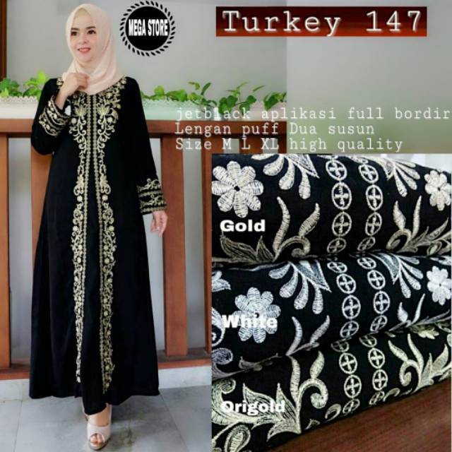 Azkia Dress Abaya | Azkiya Maxi | Baju Muslim Wanita saudi