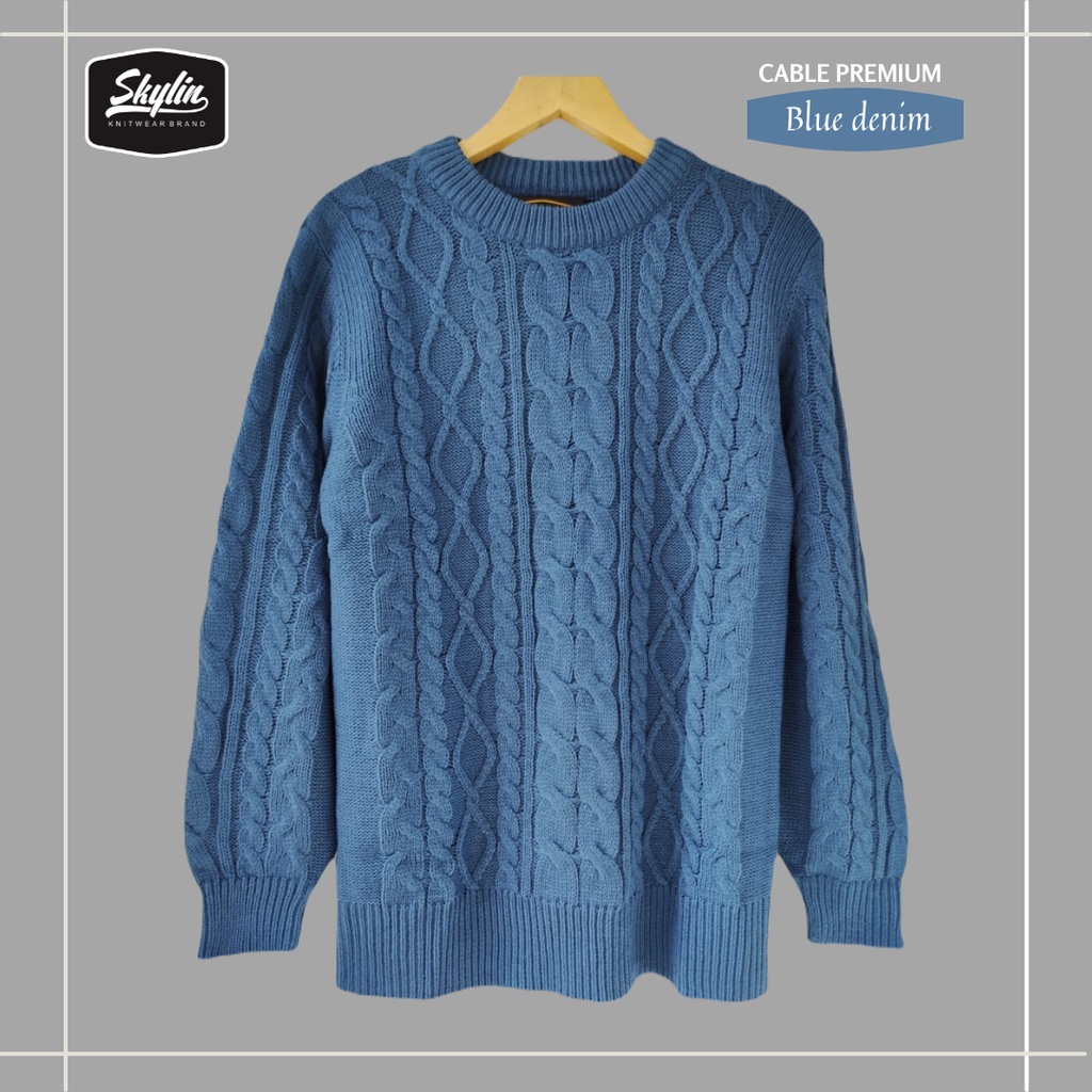 Sweater Rajut Cable Tebal - Outer winter