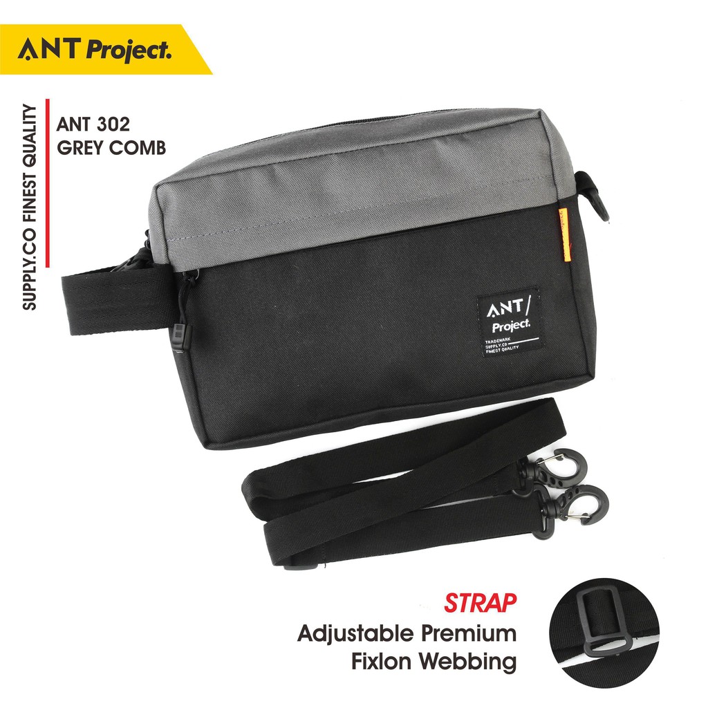 ANT PROJECT  Tas Pouch Pria Clutch Slingbag Cowok Distro Keren Murah Premium