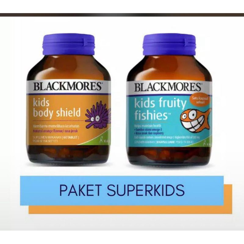 Blackmores Kids Body Shield and Blackmores Kids fruity Fishes
