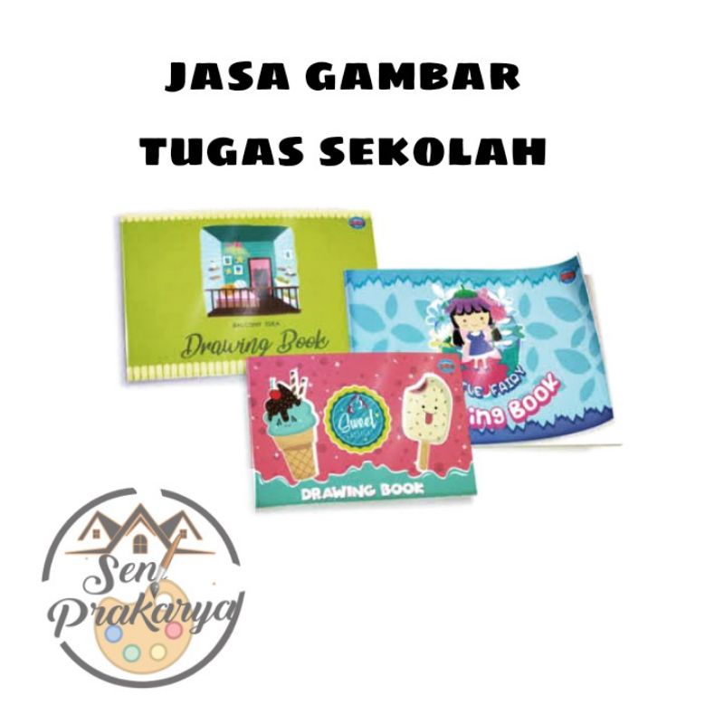

BUKU GAMBAR + request sketsa GAMBAR