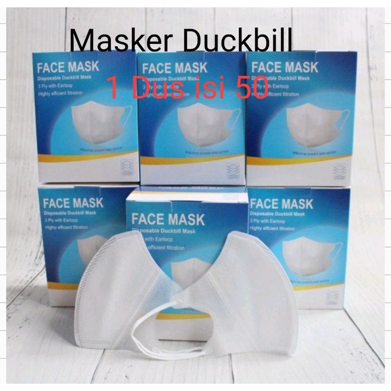 Masker duckbill isi 50  masker duckbil masker  facemask duckbil merk ccare