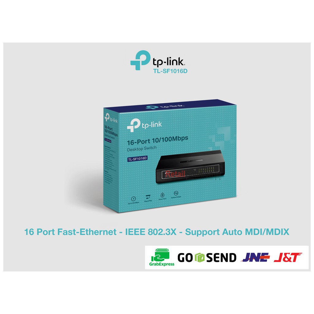 TP-LINK TL-SF1016D 16 Port 100Mbps Desktop Switch