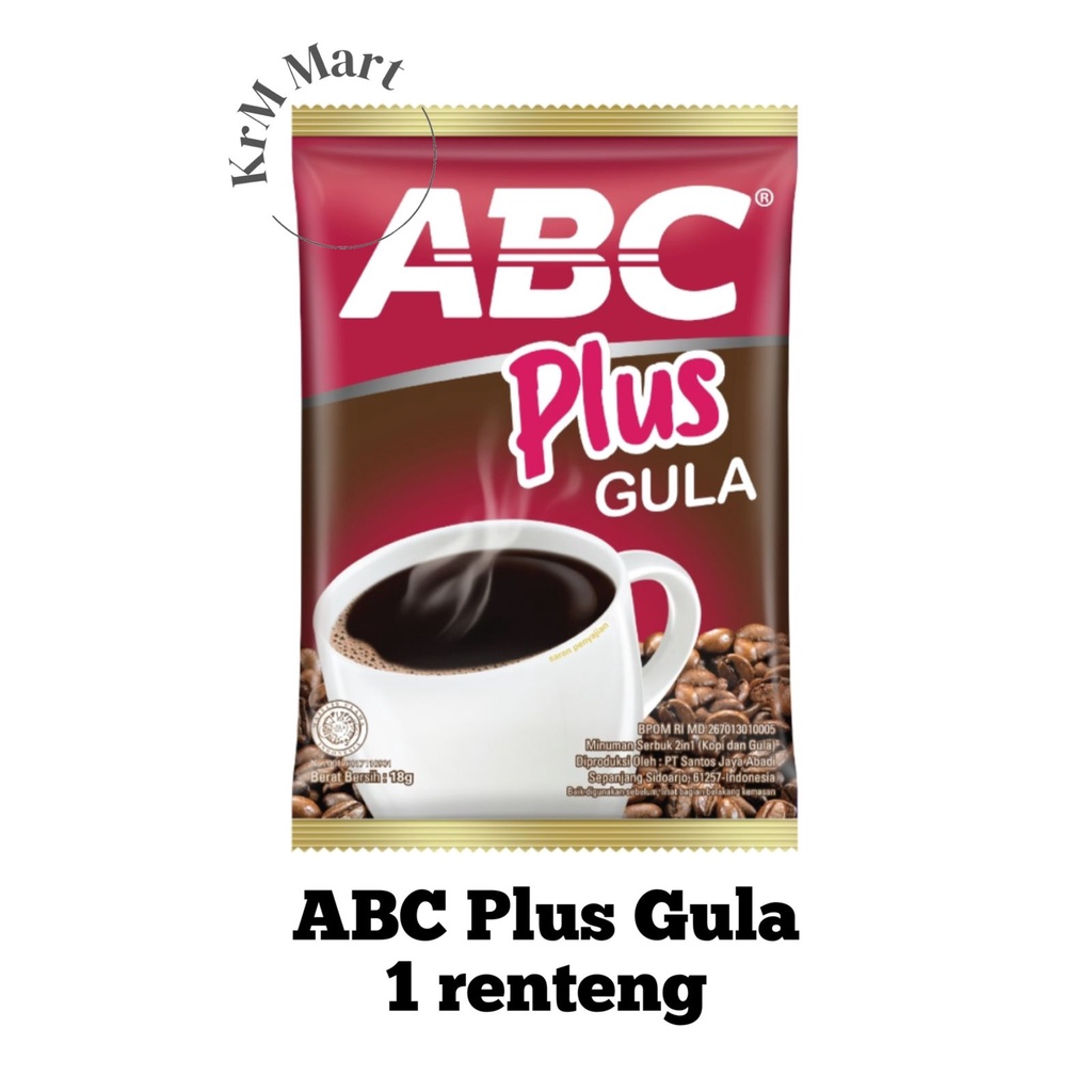 

ABC Plus Kopi + Gula 1 renteng renceng