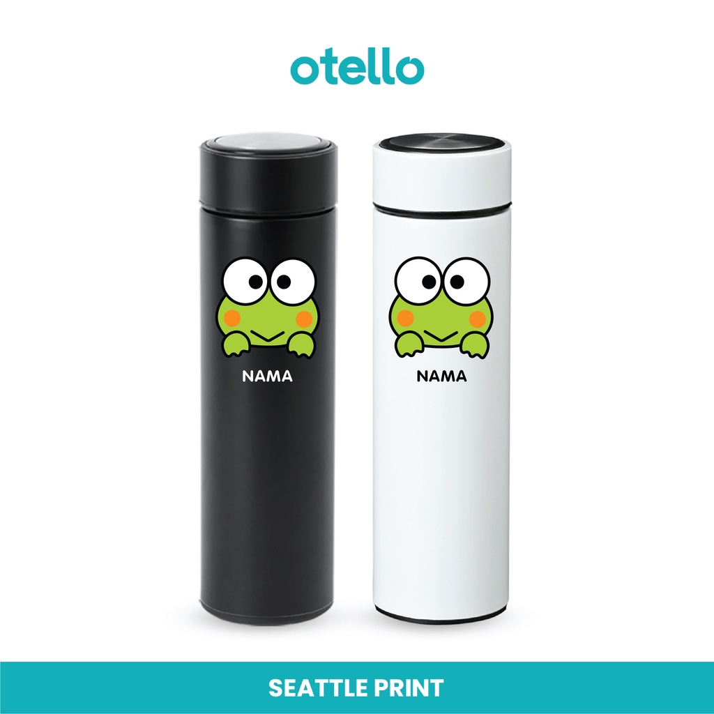 Custom Tumbler Keroppi Botol Minum Termos Stainless Print UV Tambler Kustom Vacuum Flask Thumbler Souvenir Anak