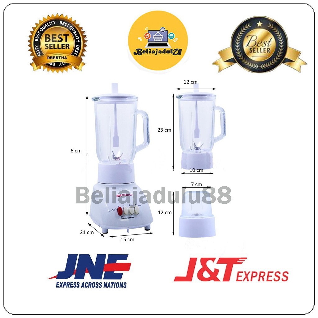 Beliajadulu88 Blender National Kaca Matsunichi 3 IN 1 Kapasitas 1 Liter