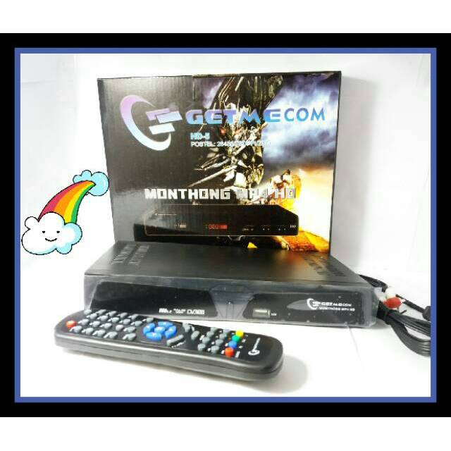 Receiver Getmecom monthong k5S V5 mp4 hd powervu autoroll / suport ccam / bisskey mudah