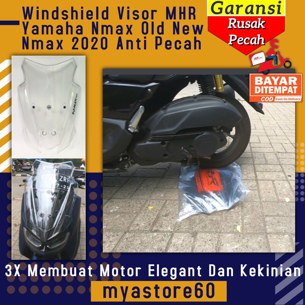 Windshield Visor Winsil MHR Yamaha Nmax Old New Nmax 2020 Anti Pecah Aksesoris Variasi Nmax 2020