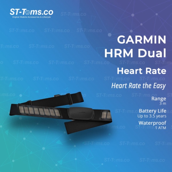Unik Garmin HRM Dual Chest Strap Run  HRM-DUAL Heart Rate Murah