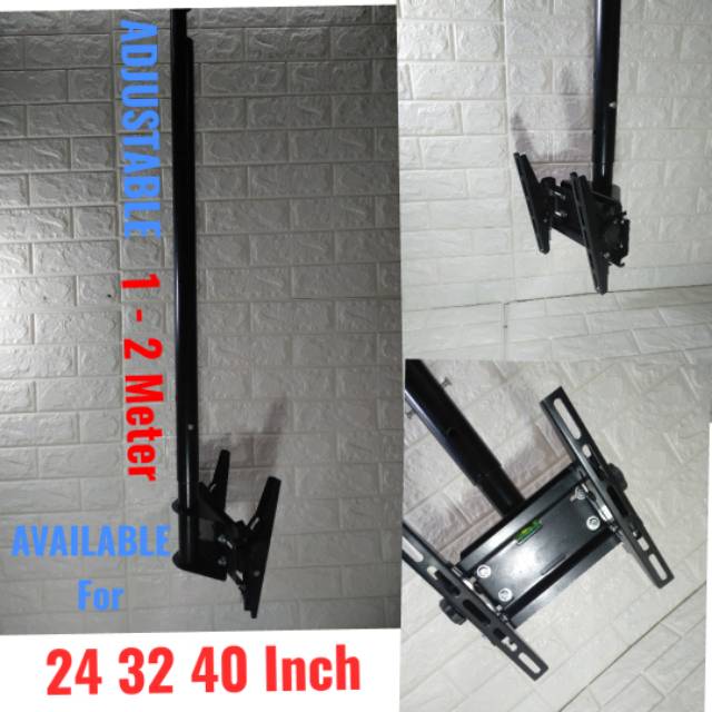 Bracket TV Gantung 40 32 29 28 24&quot; Water Pass 2 Meter