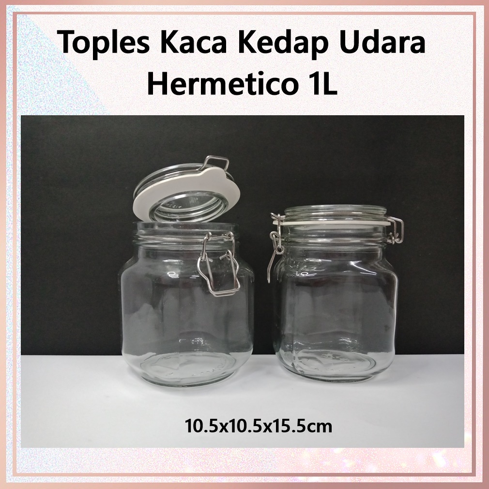 Toples Kedap Udara Hermetico Kedaung 1L