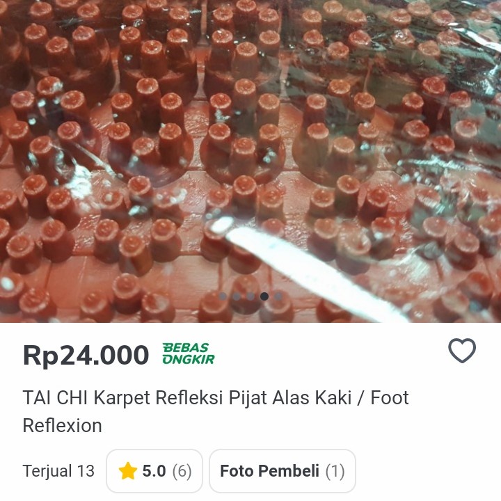 Tai Chi Karpet Refleksi(Pijat Alas Kaki/,Foot Reflexion)