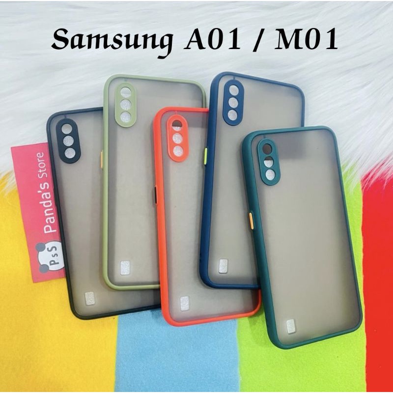 Case Samsung A01, M01 My choice Original + Ring Kamera / Pelindung Kamera (PsS)