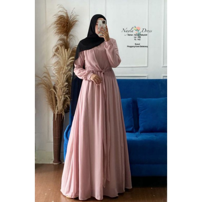 Jual TERBARU GAMIS CERUTI POLOS GAMIS SYAR’I MURAH CERUTI Babydoll