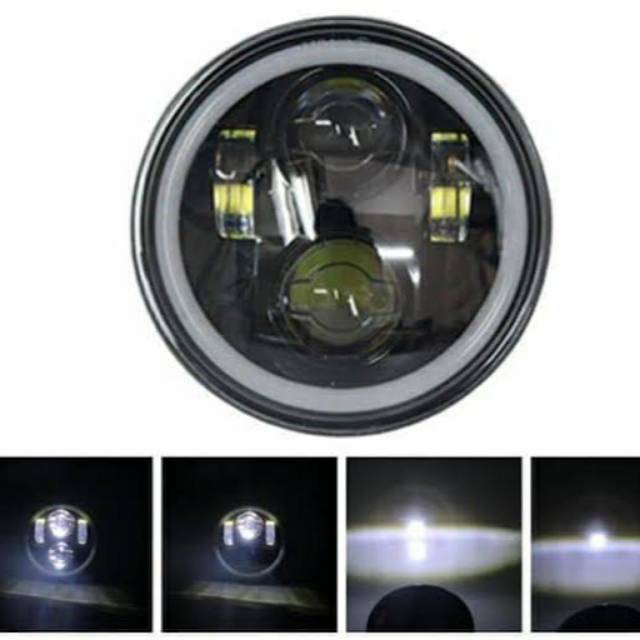 Lampu Daymaker 4Led 5,7 Inc CB GL Tiger Megapro Vixion Thunder Verza CB150r w175